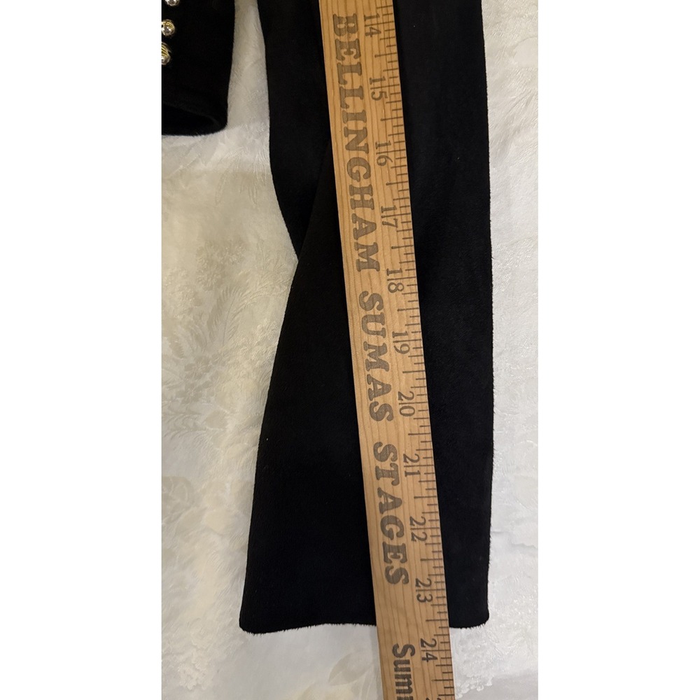 Forever 21 Black Moto Jacket Womens S Cropped Faux Suede Full Zip - Picture 7 of 9